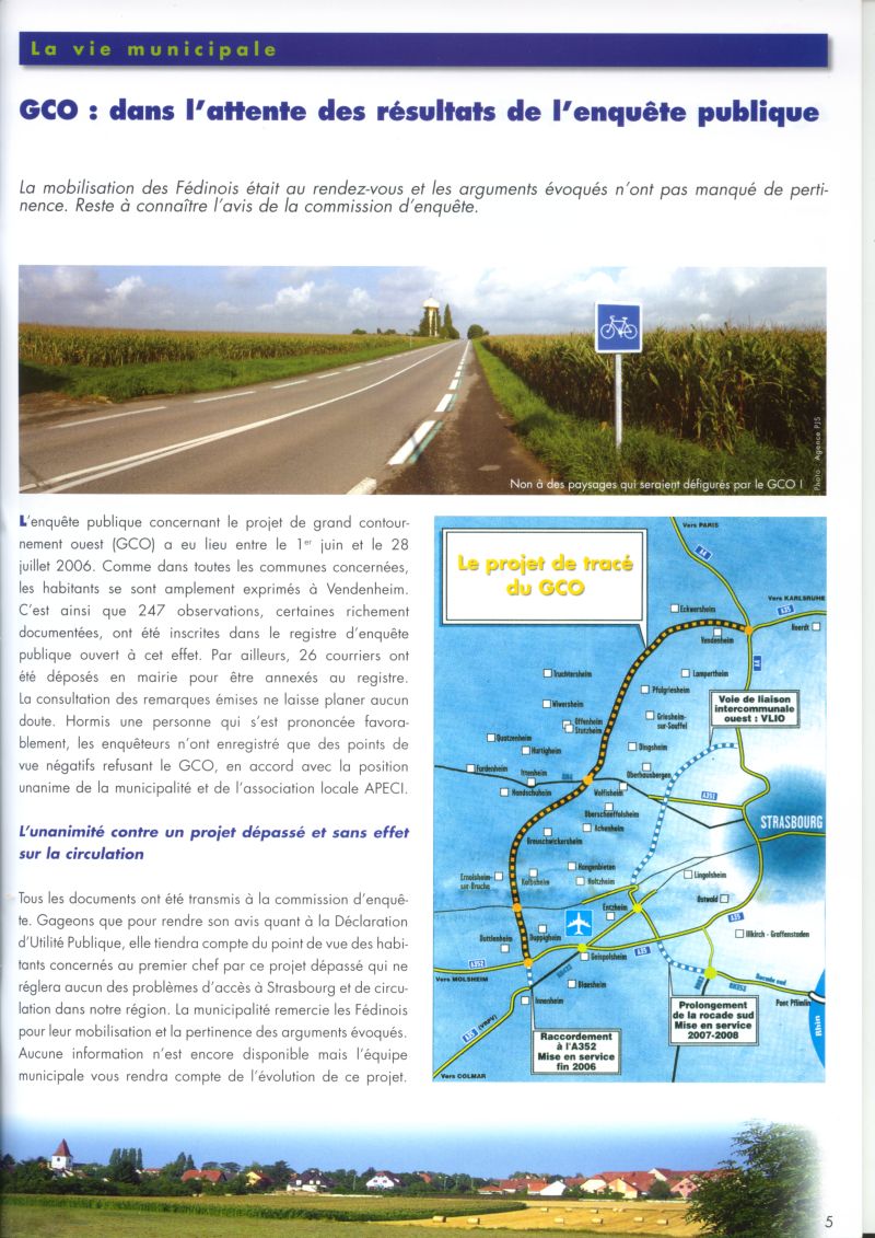 L'article du bulletin municipal 2006