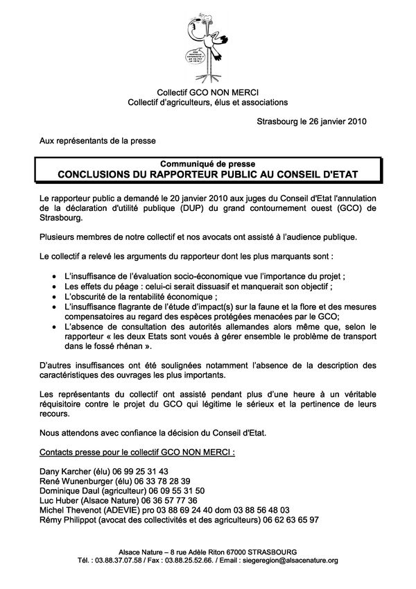 communiqu de presse