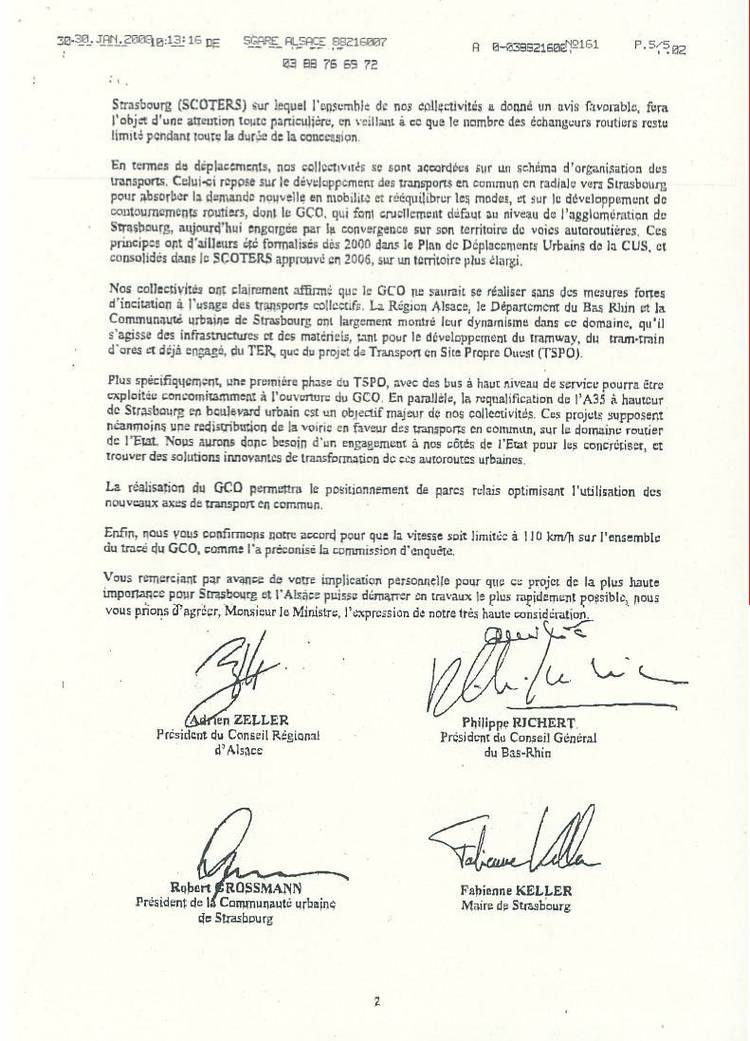 Lettre au ministre